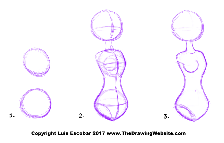 how to draw caricatures body
