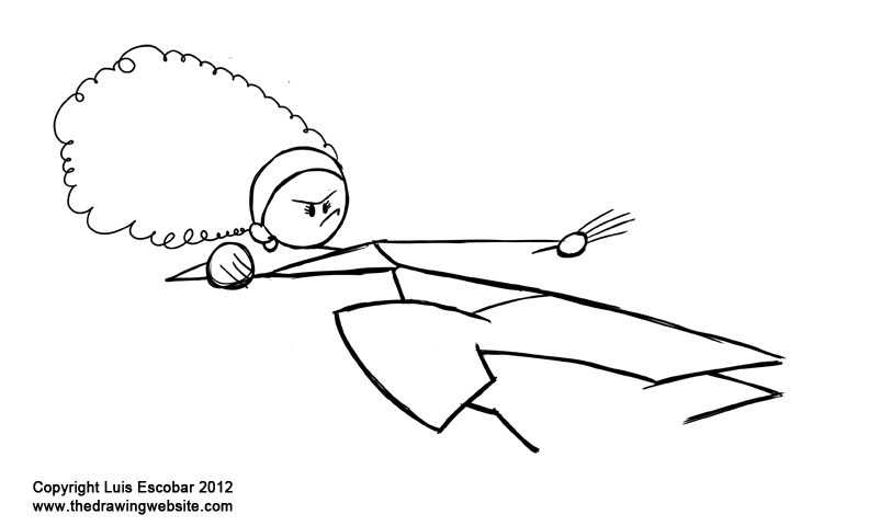 simple stick drawing